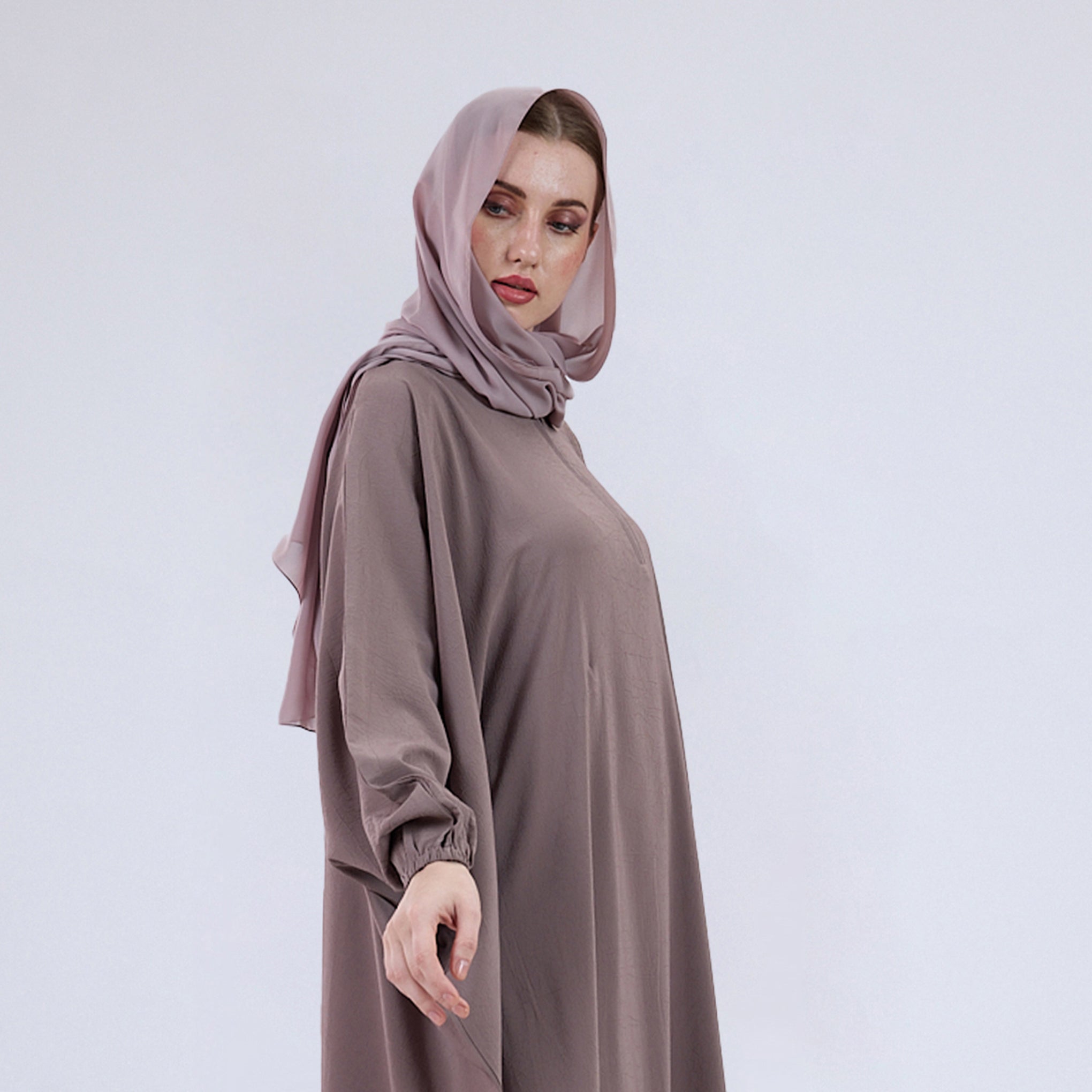 Premium Soft Chiffon Hijab Modestwear Scarf Dusty Rose
