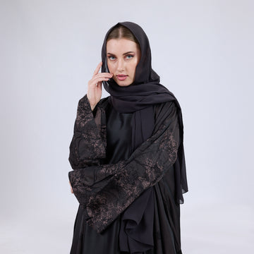 Premium Soft Chiffon Hijab Modestwear Scarf Augerbine Grey