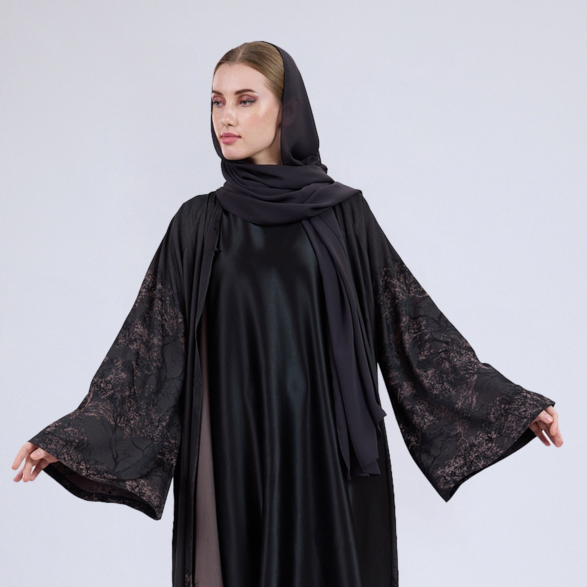Premium Soft Chiffon Hijab Modestwear Scarf Augerbine Grey