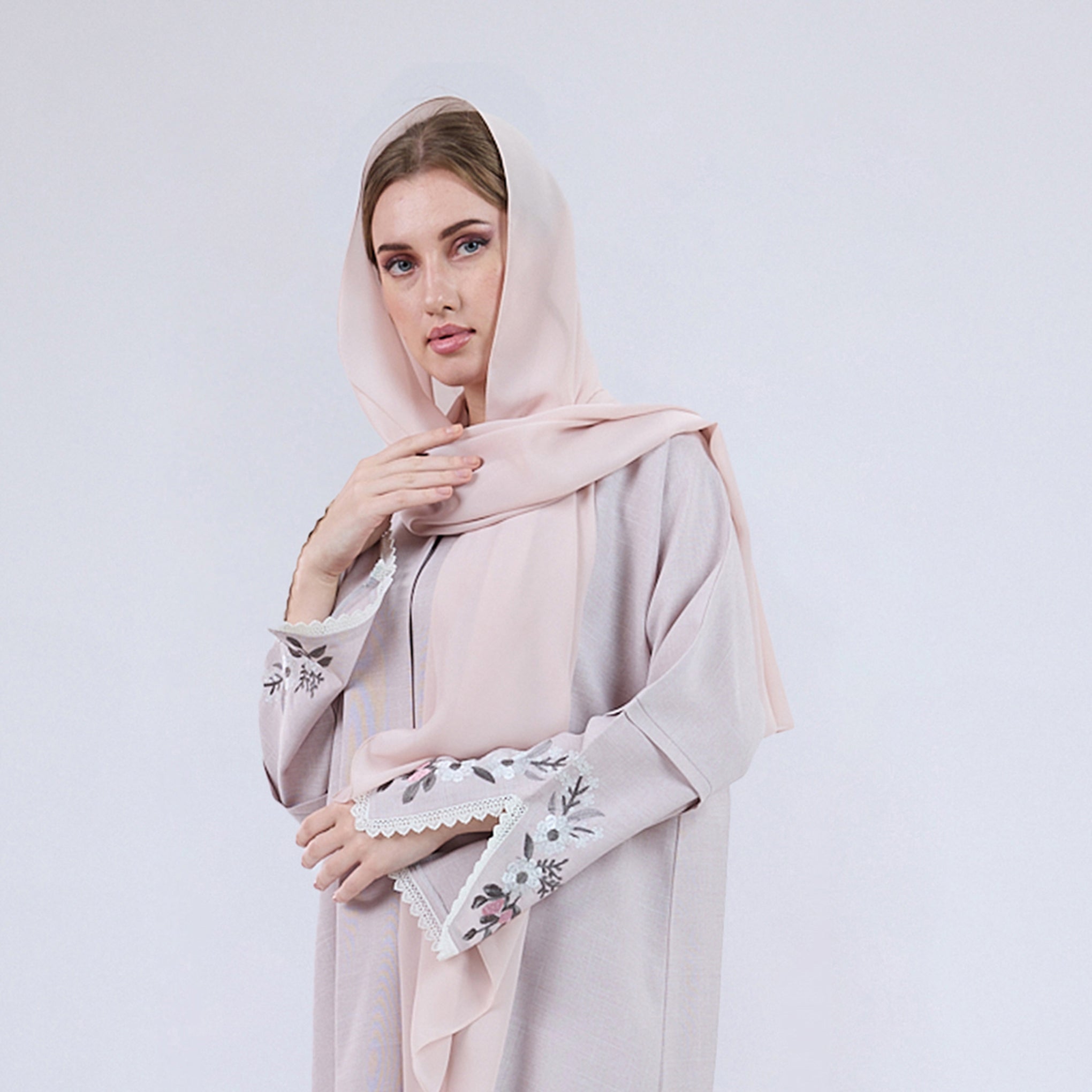 Premium Soft Chiffon Hijab Modestwear Scarf Almond Pink