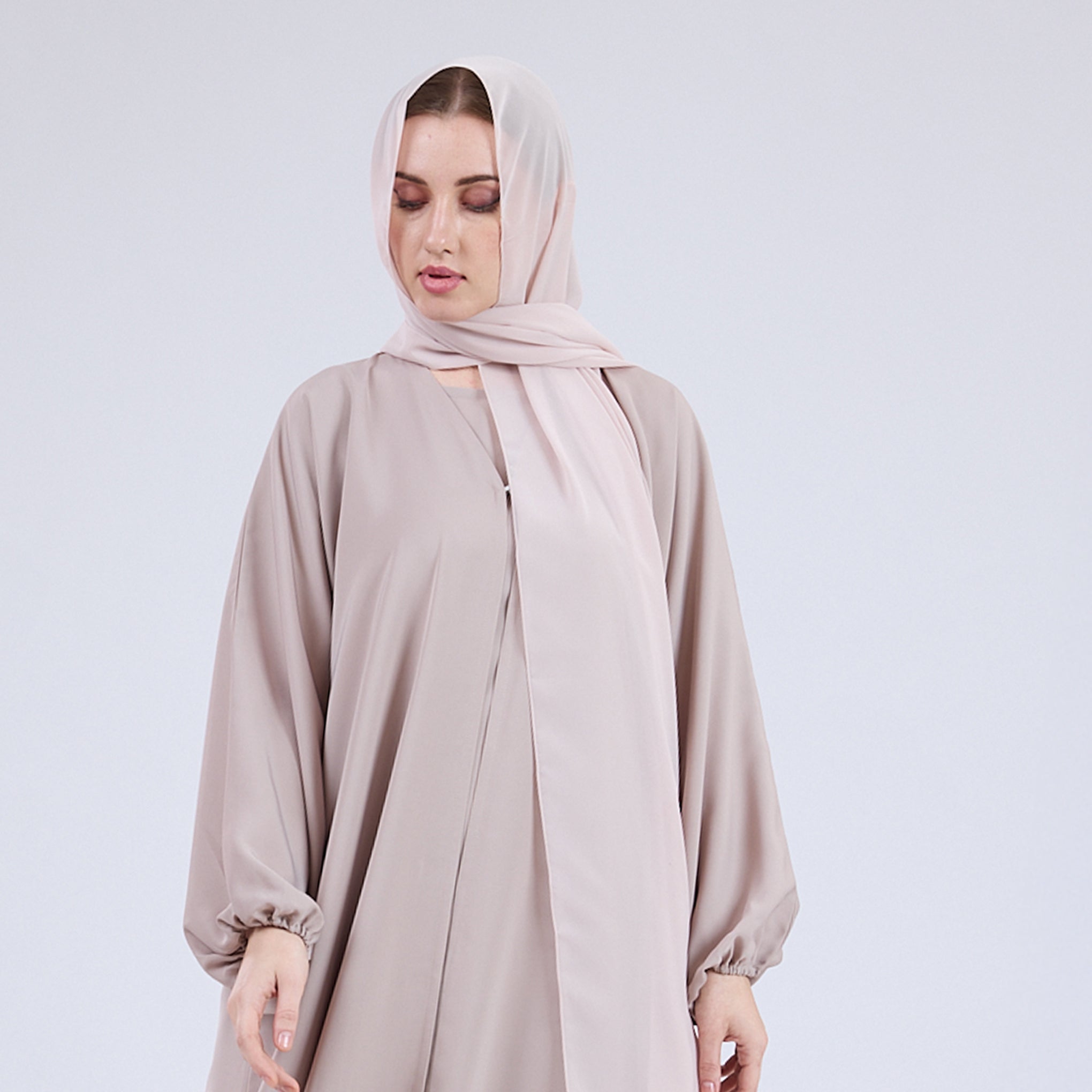 Premium Soft Chiffon Hijab Modestwear Scarf Pearl Beige