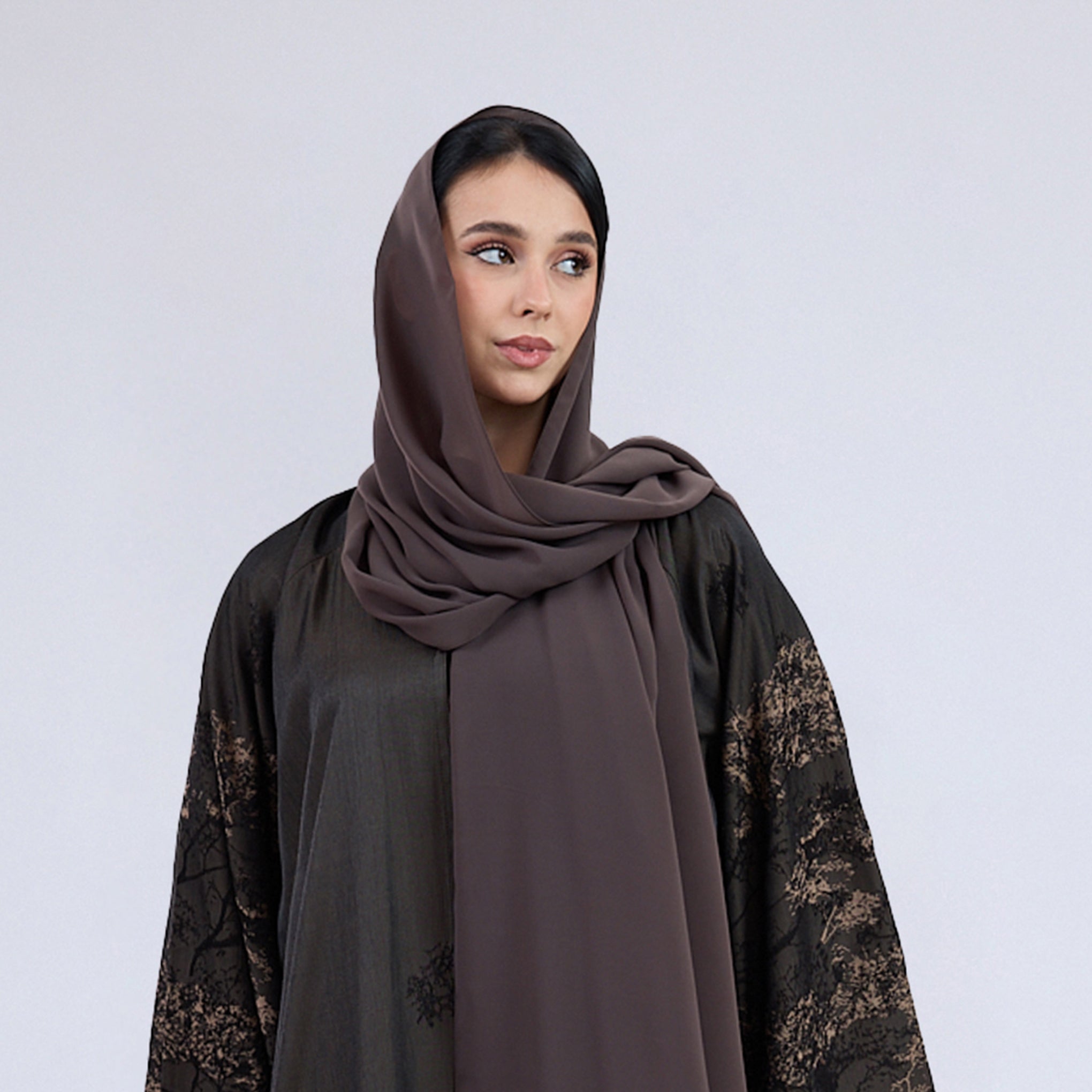 Premium Soft Chiffon Hijab Modestwear Scarf Chestnut Brown