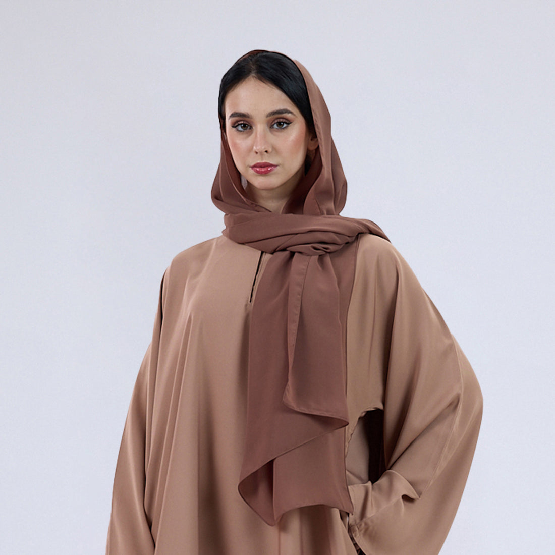 Premium Soft Chiffon Hijab Modestwear Scarf Camel Brown