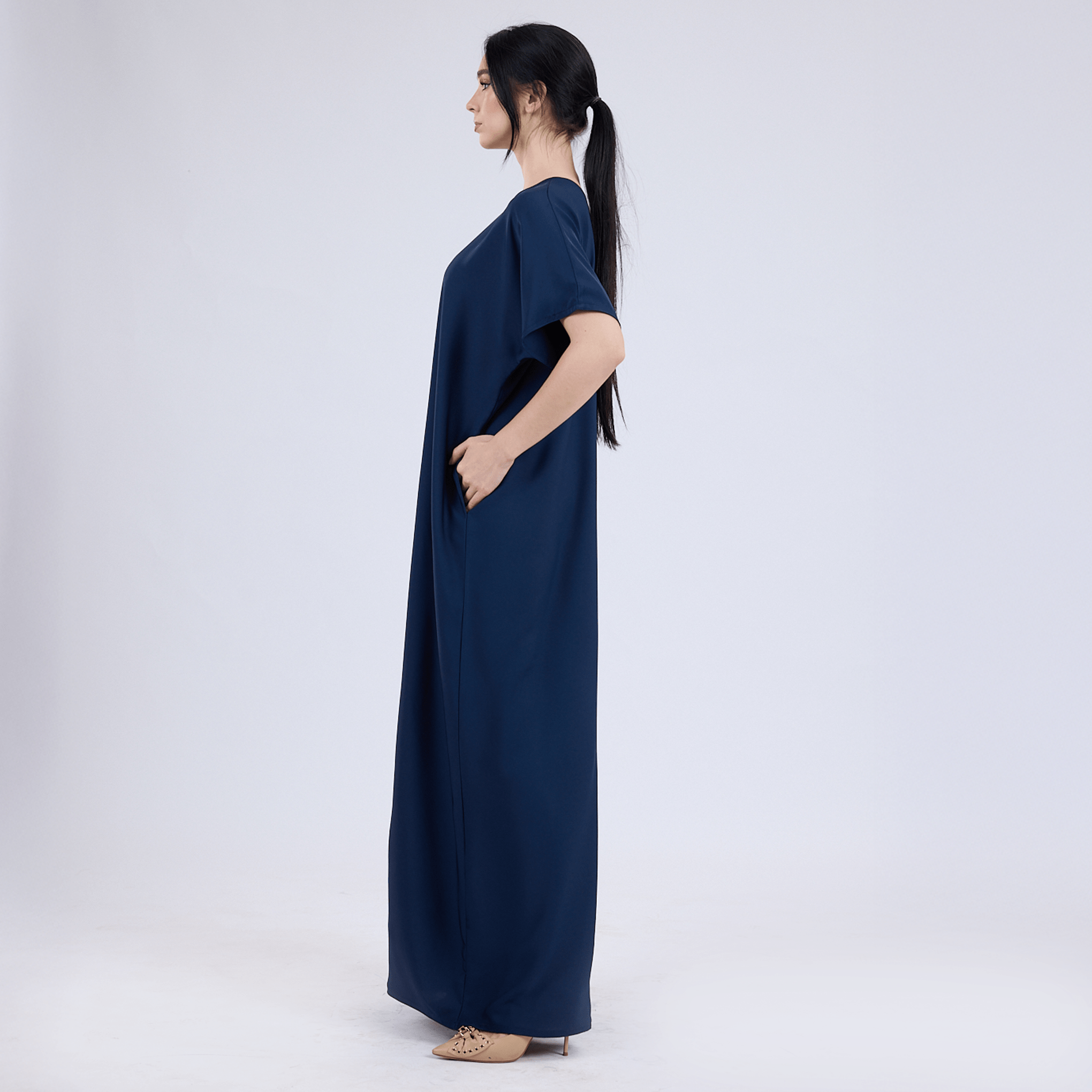 Nida Half Sleeve Inner Slip for Open Abayas