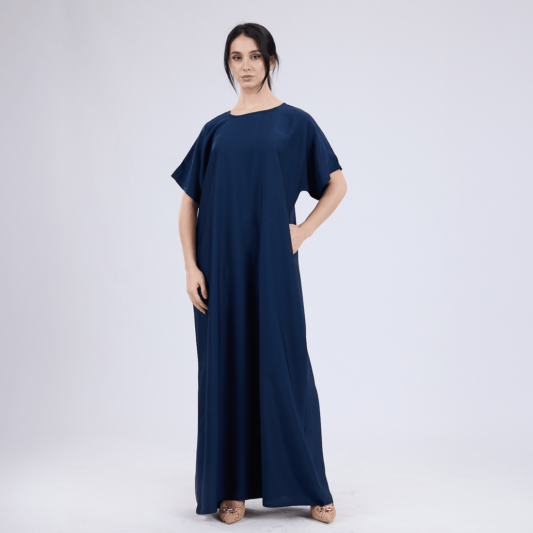 Nida Half Sleeve Inner Slip for Open Abayas