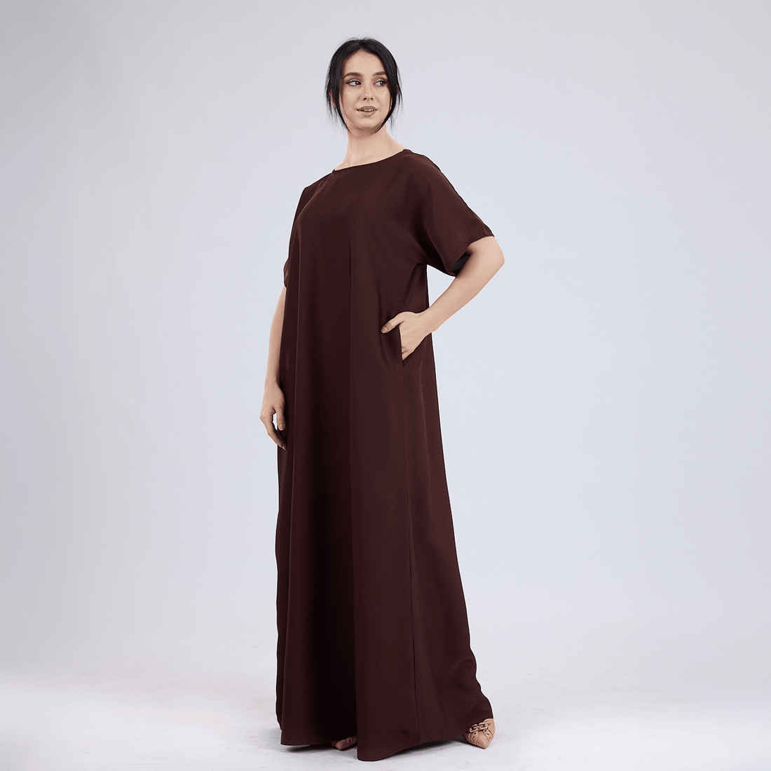 Nida Half Sleeve Inner Slip for Open Abayas