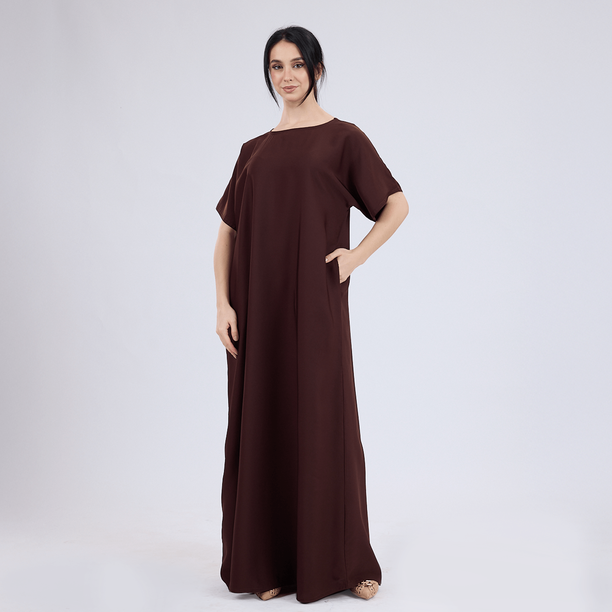 Nida Half Sleeve Inner Slip for Open Abayas