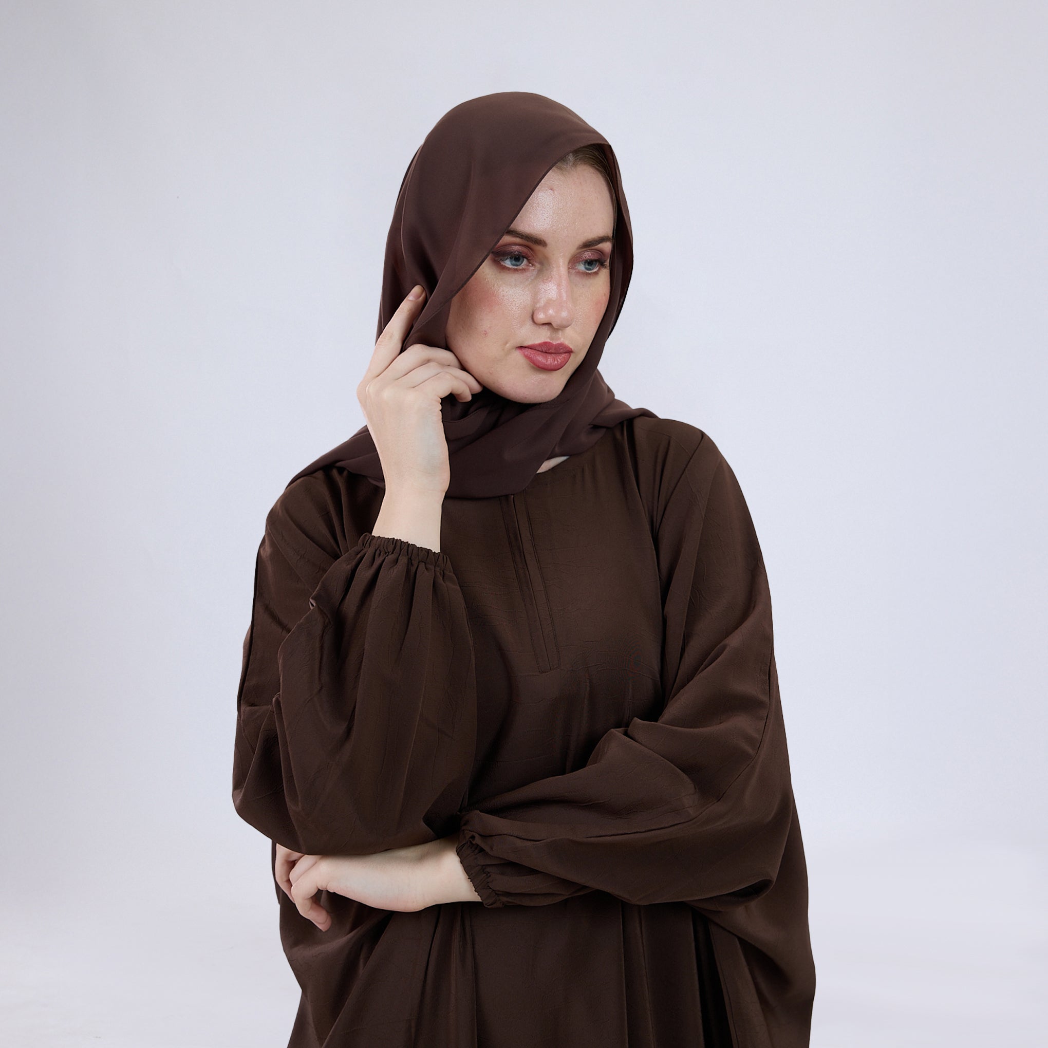 Premium Soft Chiffon Hijab Modestwear Scarf Brick Brown