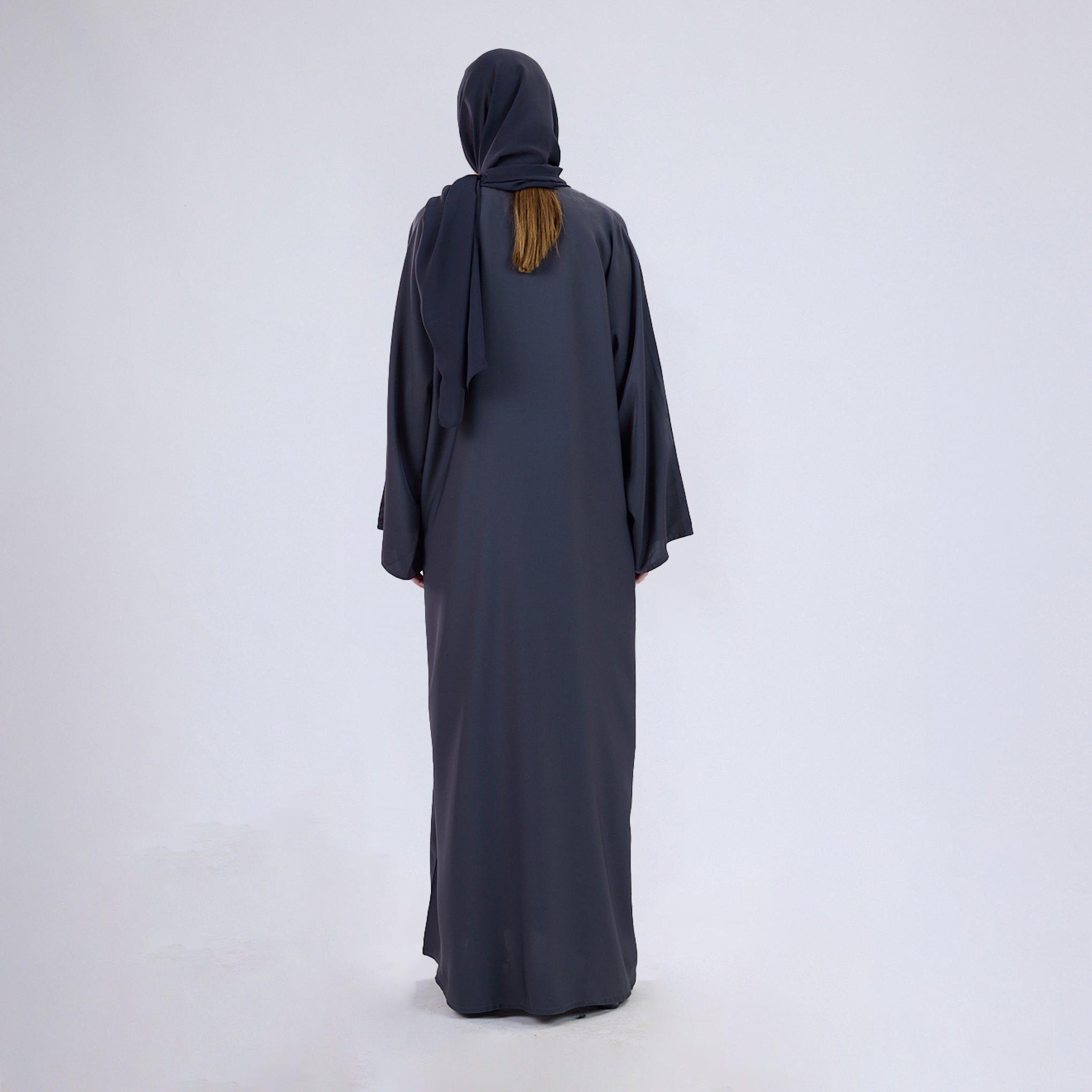 Nida Fabric Classic Closed Abaya With Wide Sleeves