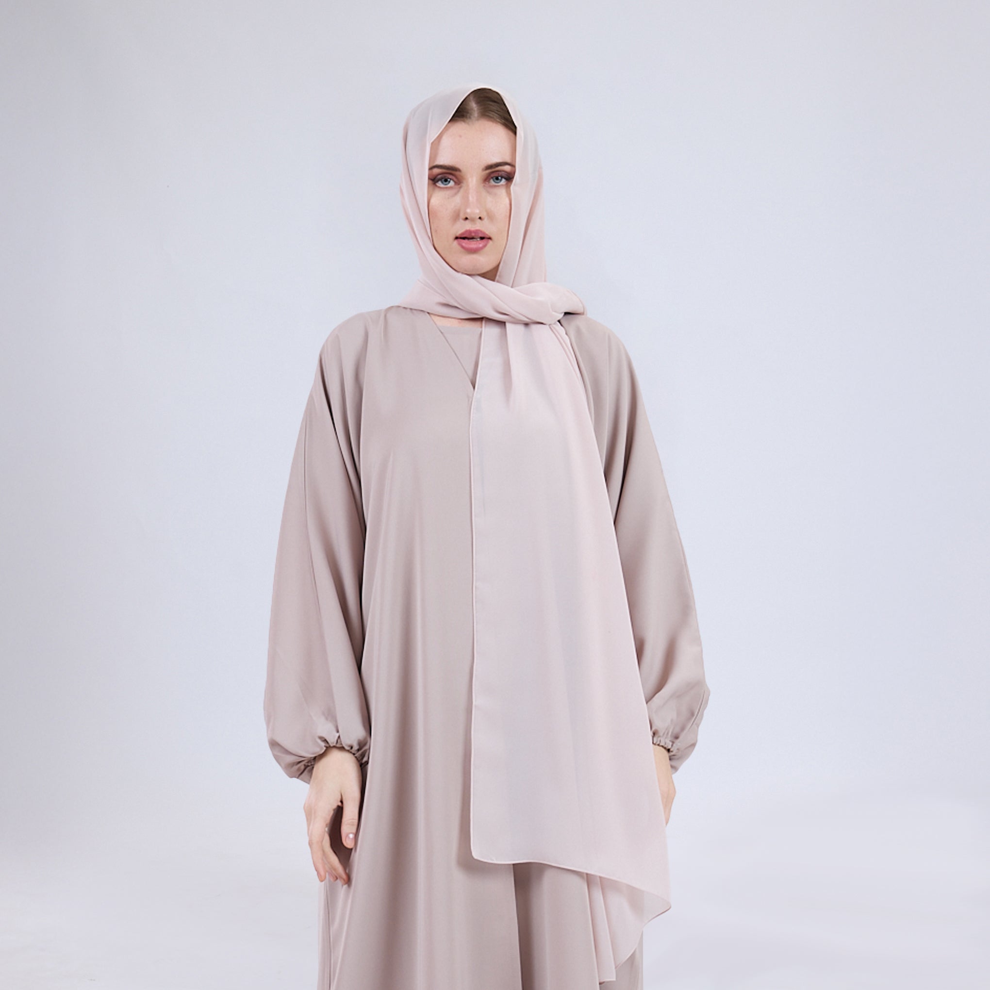Premium Soft Chiffon Hijab Modestwear Scarf Pearl Beige
