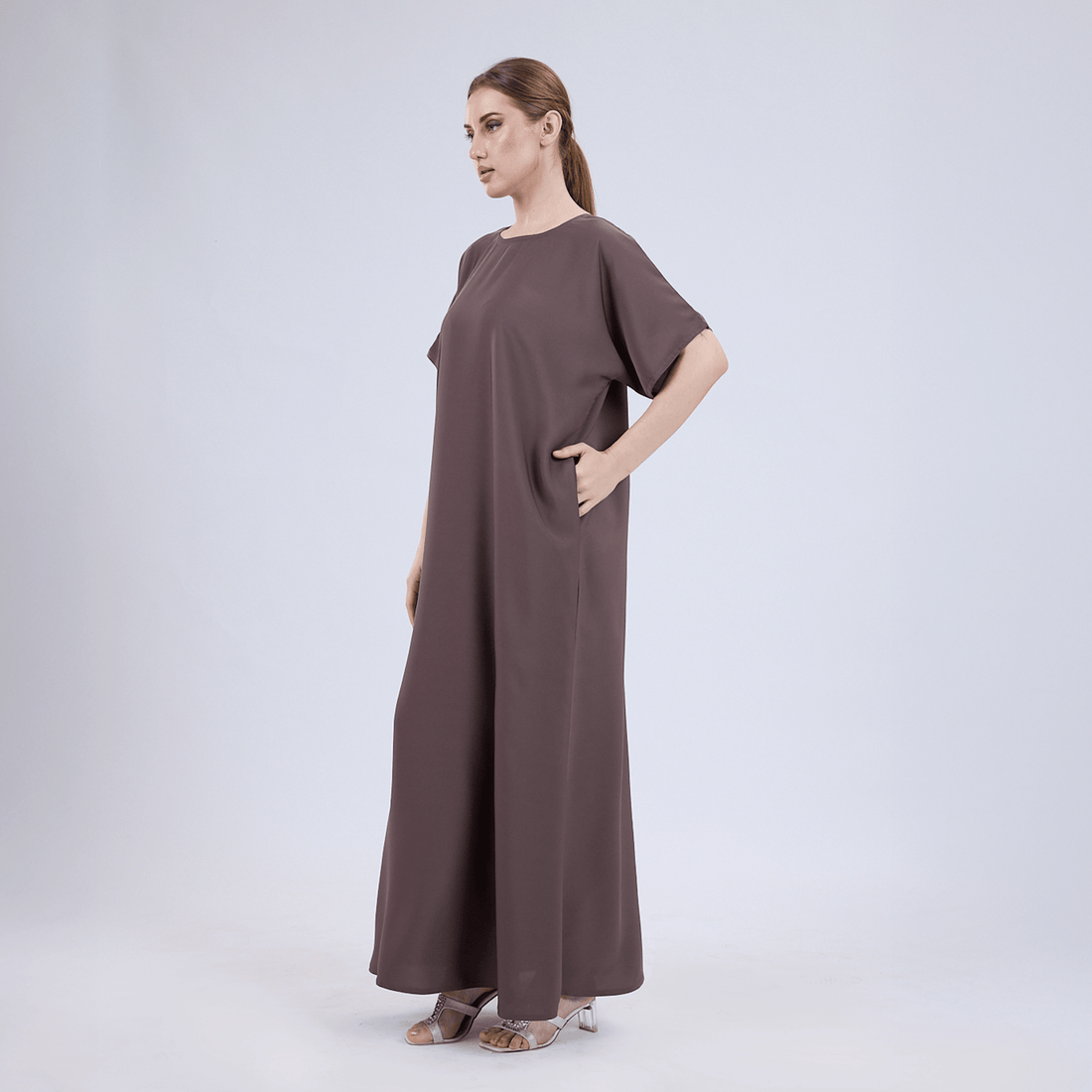 Nida Half Sleeve Inner Slip for Open Abayas