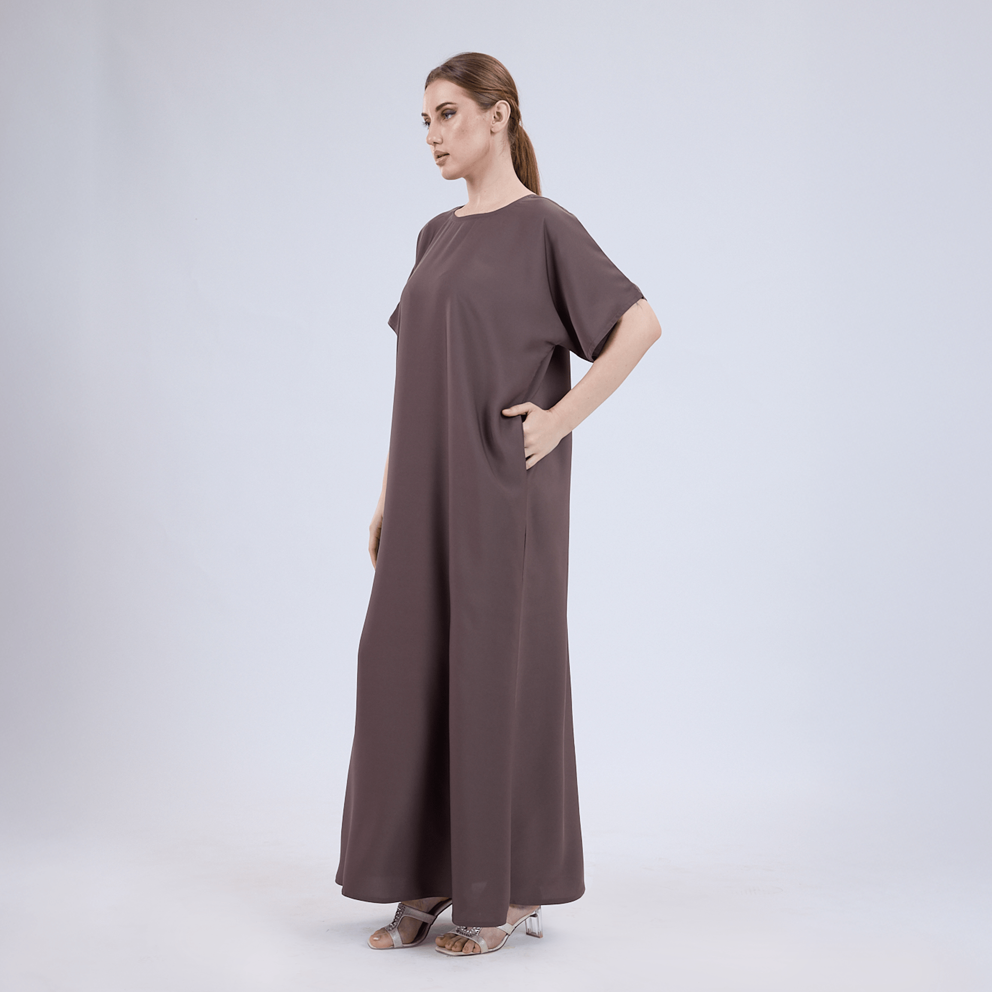Nida Half Sleeve Inner Slip for Open Abayas