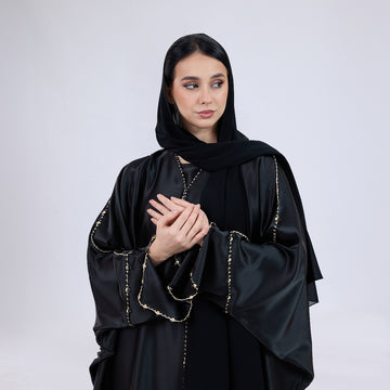 Premium Soft Chiffon Hijab Modestwear Scarf Midnight Balck