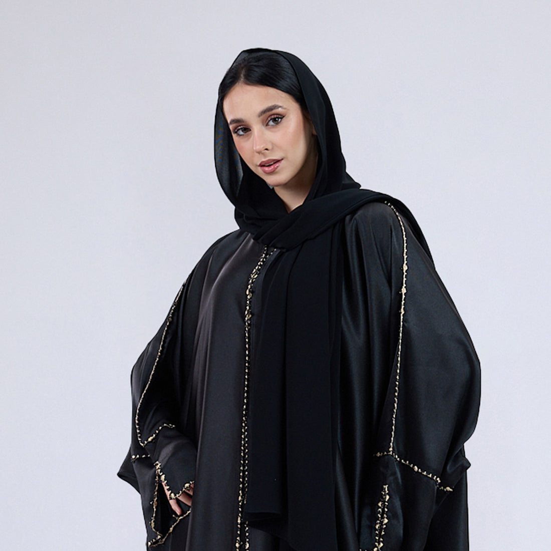 Premium Soft Chiffon Hijab Modestwear Scarf Midnight Balck