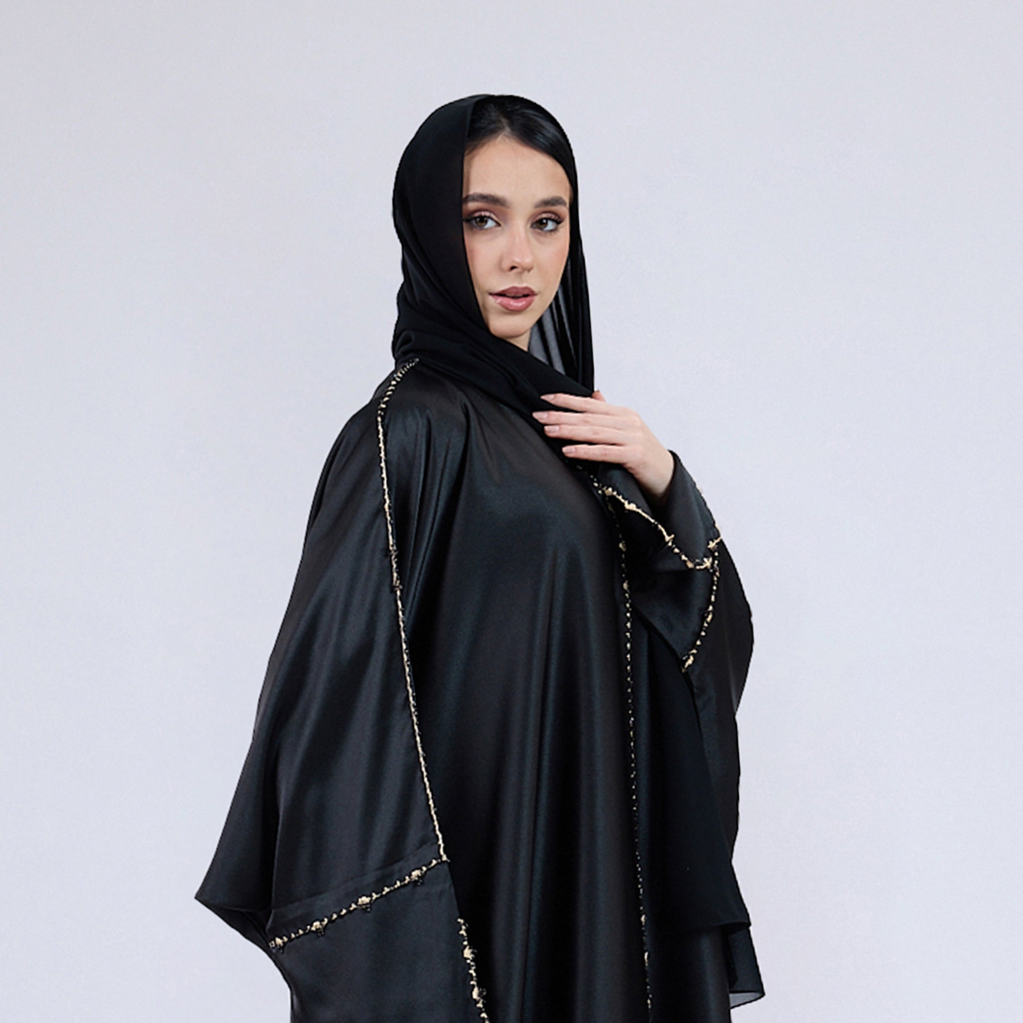 Premium Soft Chiffon Hijab Modestwear Scarf Midnight Balck
