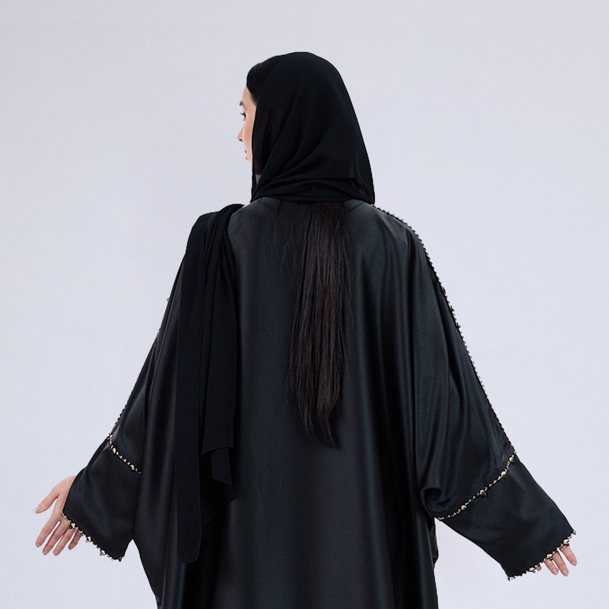Premium Soft Chiffon Hijab Modestwear Scarf Midnight Balck
