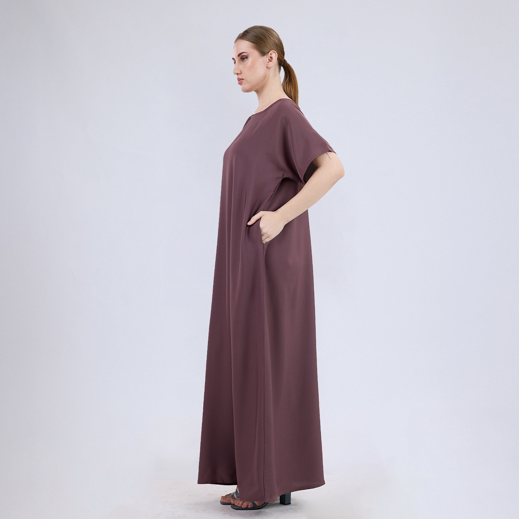 Nida Half Sleeve Inner Slip for Open Abayas